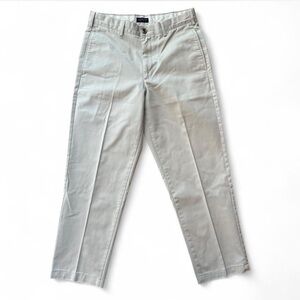 Lands' End Men's 100% COTTON cream chino pants